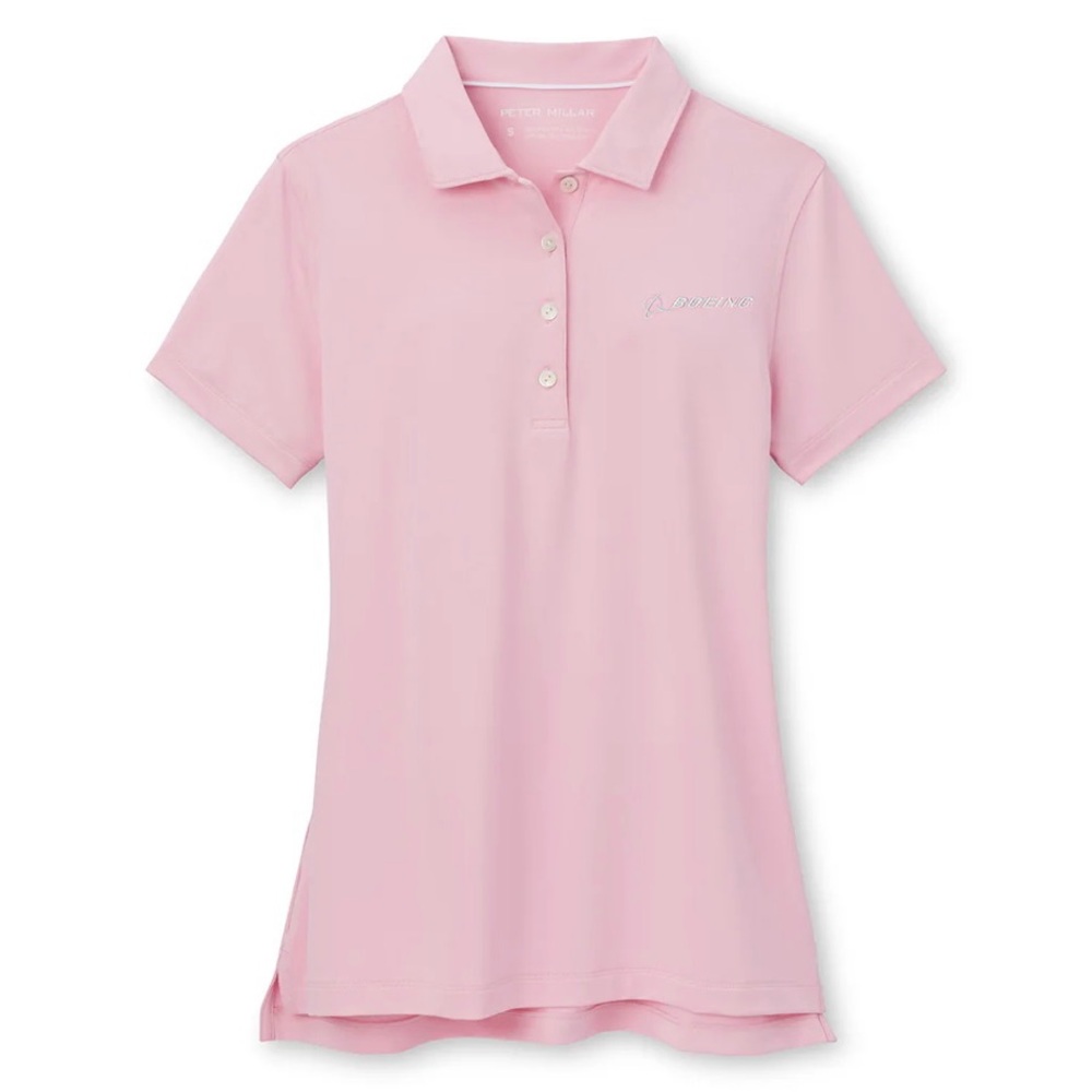 Peter Millar NWT Women's Golf Pink Polo Performance Shirt - Picture 2 of 7